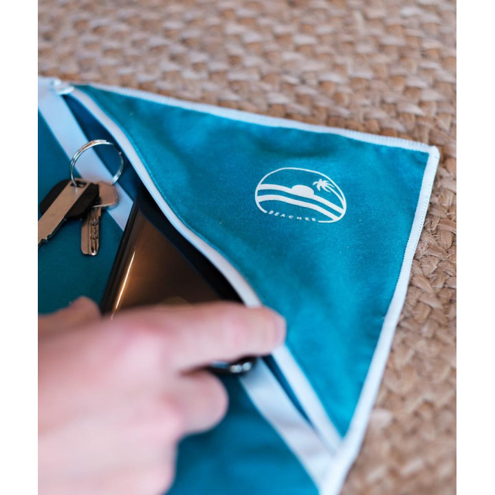 Serviette "BEACHEE" bleue