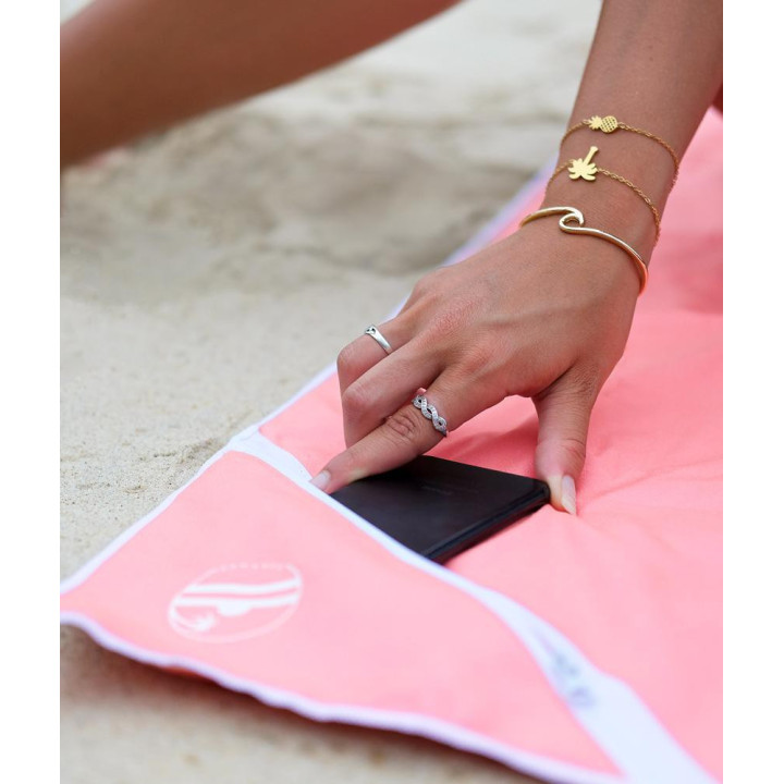 Serviette "BEACHEE" corail