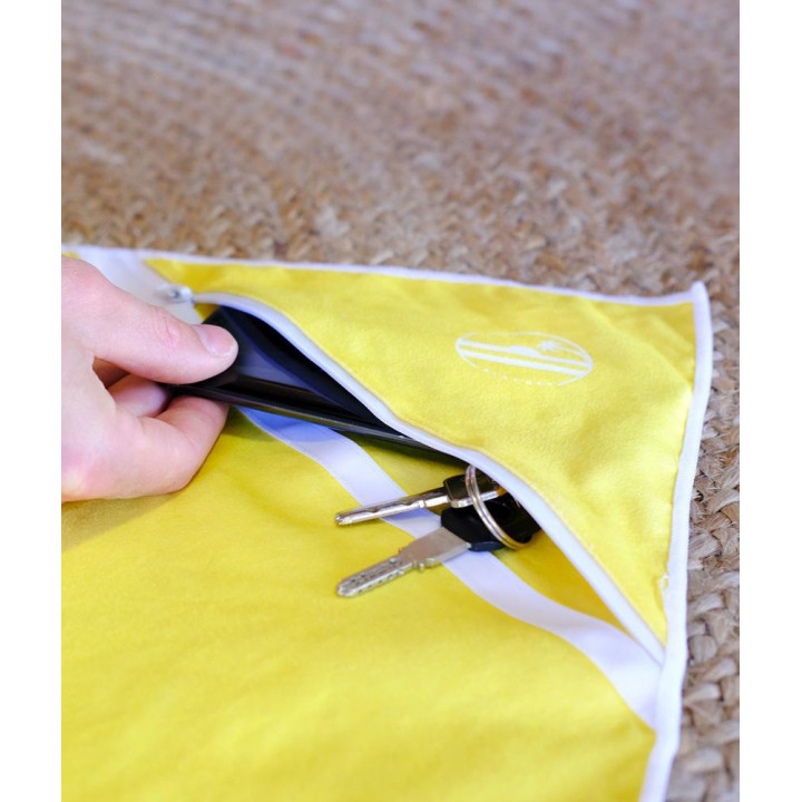serviette "BEACHEE" jaune