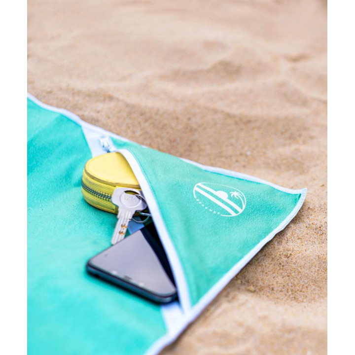 Serviette "BEACHEE" verte