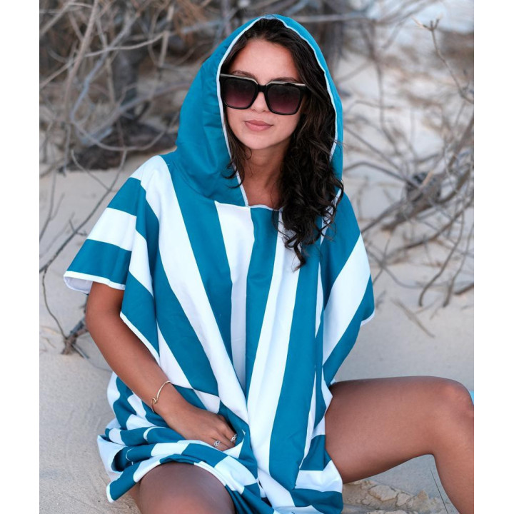 Poncho Adulte Bleu BEACHEE