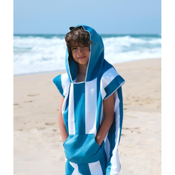 Poncho Enfant Bleu BEACHEE