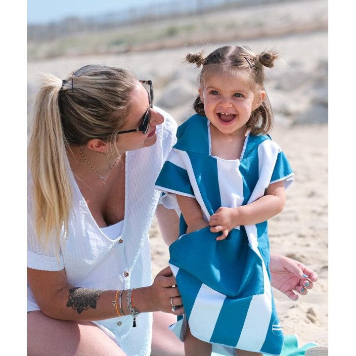 Poncho Enfant Bleu BEACHEE