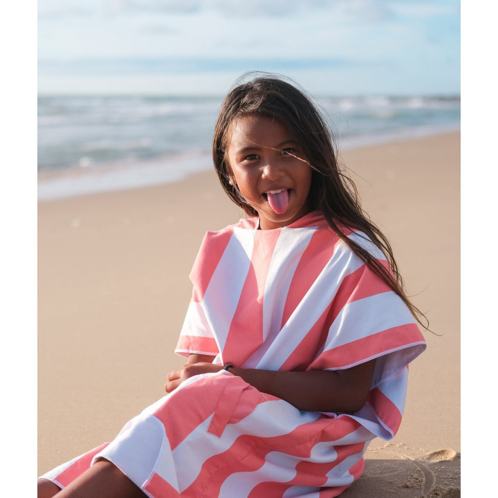 Poncho Enfant Corail BEACHEE